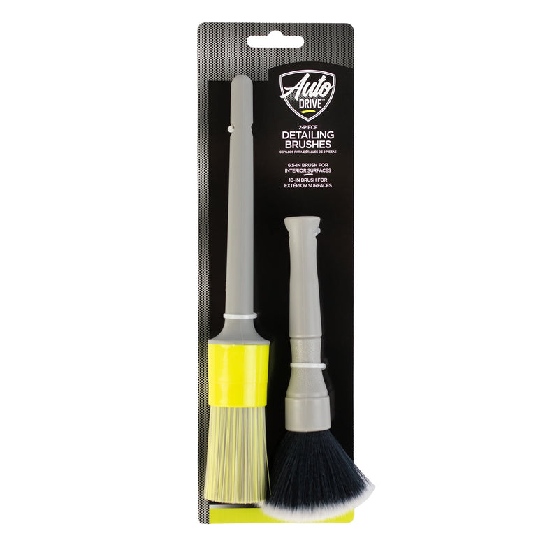Auto Drive 2-Piece Set Interior & Exterior Car Detailing Brushes